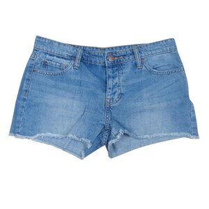 Gap Boyfriend Cut Off Shorts Button Fly Medium Wash Five Pocket Women's Size 2